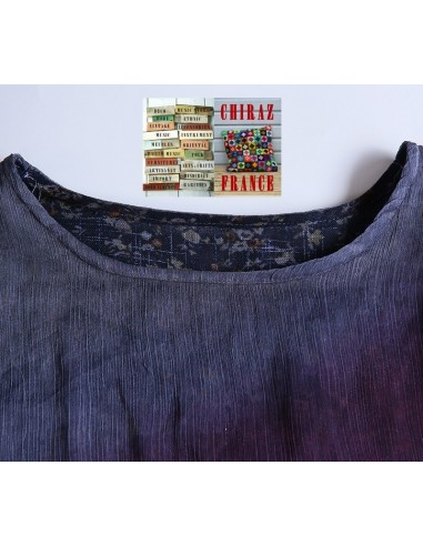 Robe longue sans manche tie dye superposition coupe trapèze voile de coton