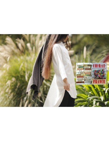Chemise smocking blanc popeline classique revisité créateur japonais 42-44