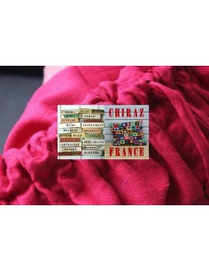 Pantalon large sarouel ROSE VIOLET LIN samouraï yoga boho ethnique folk  2