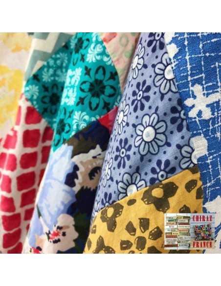 Robe trapèze pièces BRUT CLAIR vintage scrapbooking artisanal longue ample coupe PATCHWORK boho ethnique folk