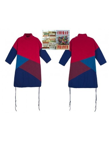 Tunique matelassée patchwork coupe trapèze bourgeon LIN boho ethnique folk XL Tunique matelassée patchwork coupe trapèze bourgeon LIN boho ethnique folk XL