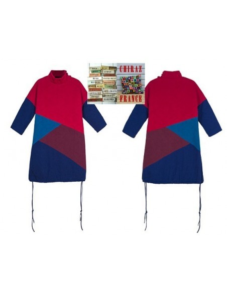 Tunique matelassée patchwork coupe trapèze bourgeon LIN boho ethnique folk XL Tunique matelassée patchwork coupe trapèze bourgeon LIN boho ethnique folk XL