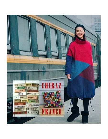 Tunique matelassée patchwork coupe trapèze bourgeon LIN boho ethnique folk XL Tunique matelassée patchwork coupe trapèze bourgeon LIN boho ethnique folk XL