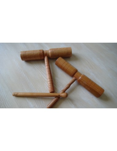 Cloches Agogo bois 2 tons Tan