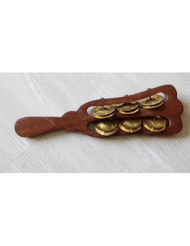 Manche à cymbales bois rouge