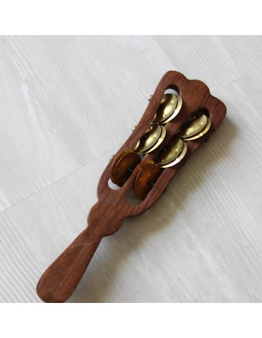 Manche à cymbales bois rouge