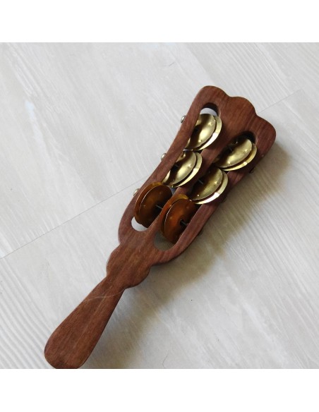 Manche à cymbales bois rouge