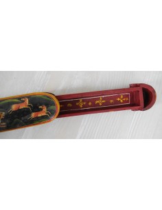 Encrier peint main miniature vert tigre Kadjar 2