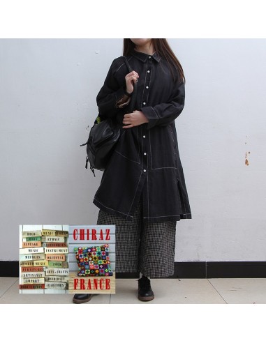 Liquette chemisier NOIR long large... Liquette chemisier NOIR long large...