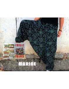 Pantalon large sarouel motifs ethniques colorés coton oversize XL boho ethnique folk