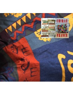 Pantalon large sarouel motifs ethniques colorés coton oversize XL boho ethnique folk